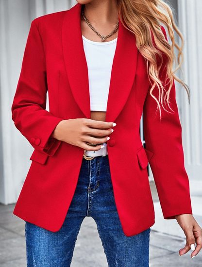 Blazer avec col châle et un bouton