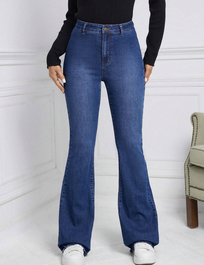 Jeans évasé à taille haute