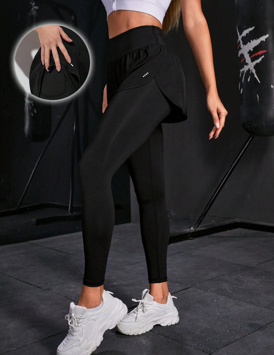 Leggings sportivi 2 in 1