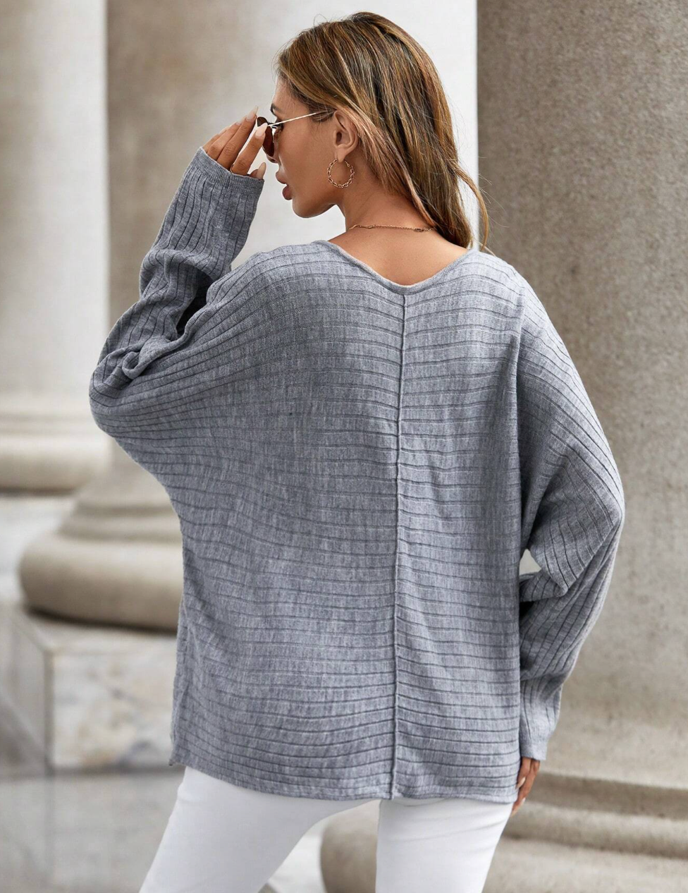 Pullover mit Fledermausärmeln