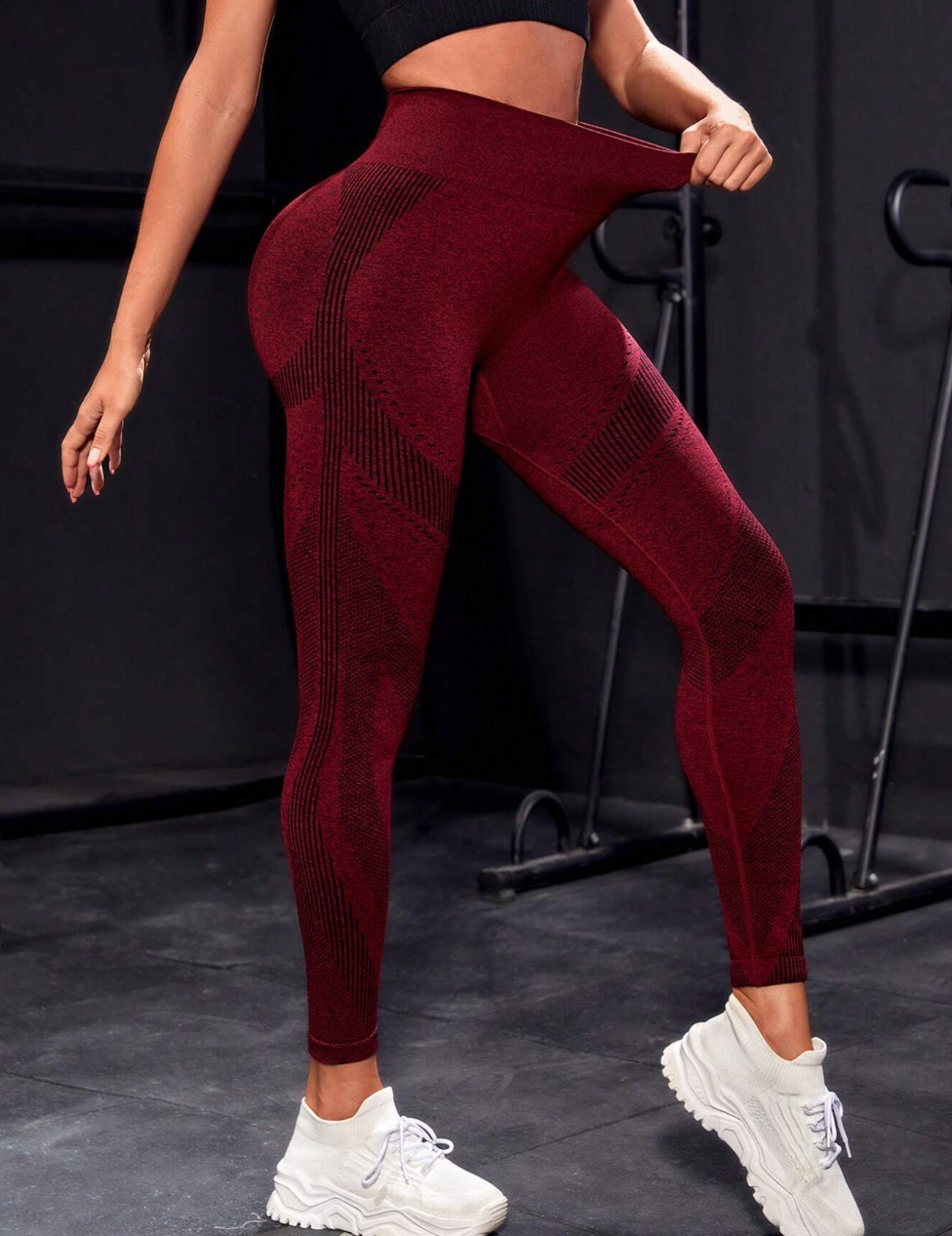 Sportleggings mit breitem Bund