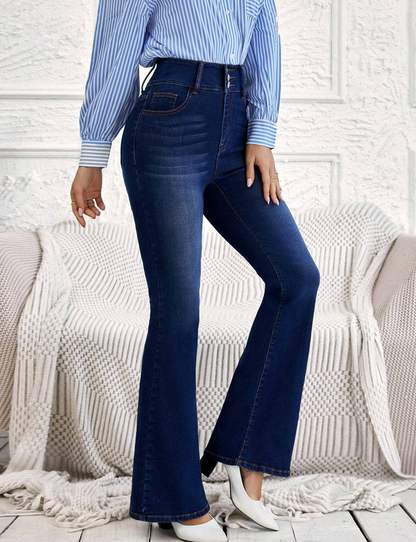 Jeans avec jambe évasée