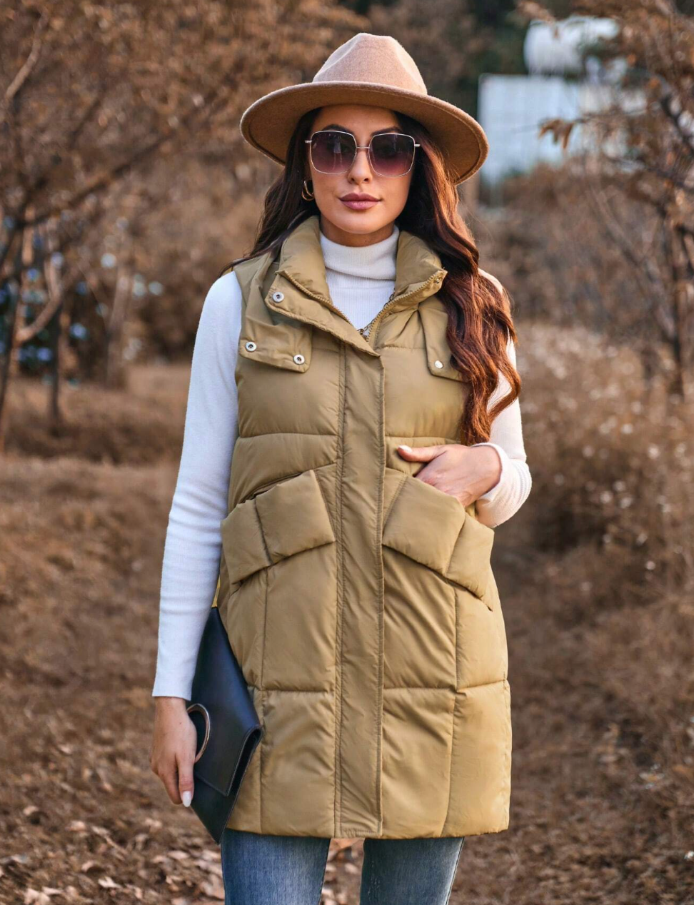 Doudoune gilet avec poches à rabat