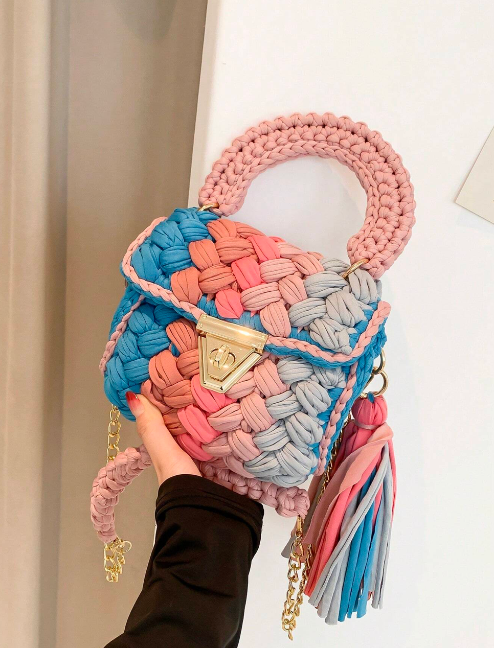 Sac à main en crochet