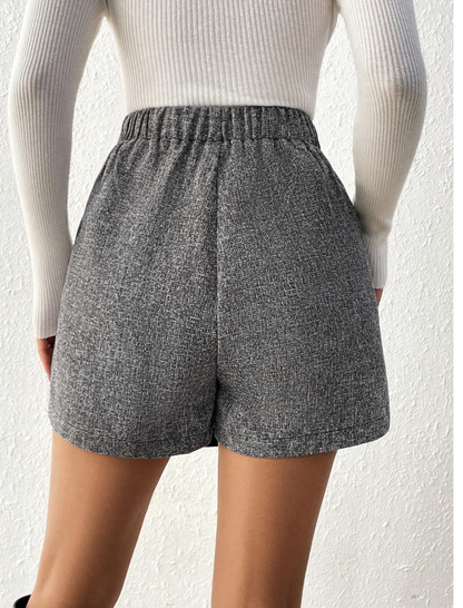 Jupe-short élégant enveloppé asymétrique