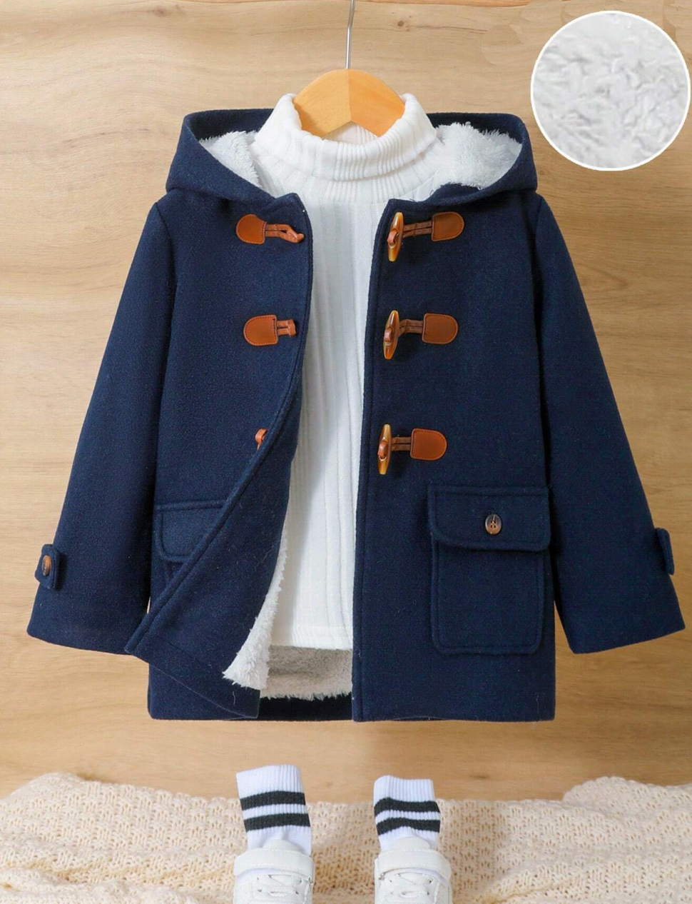 Manteau polaire élégant avec capuche