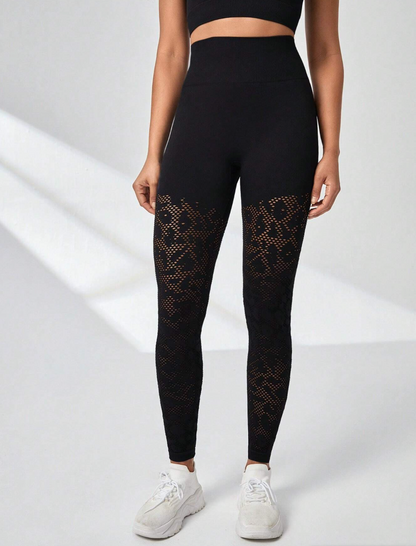 Legging de sport avec motif léopard