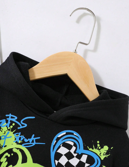 Sweat-shirt avec motif graphiques