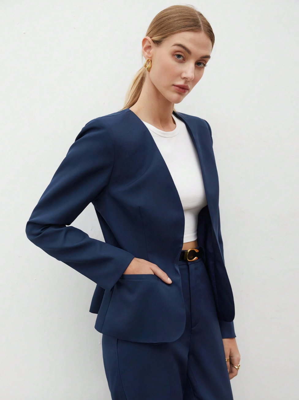 Ensemble blazer et pantalon élégant