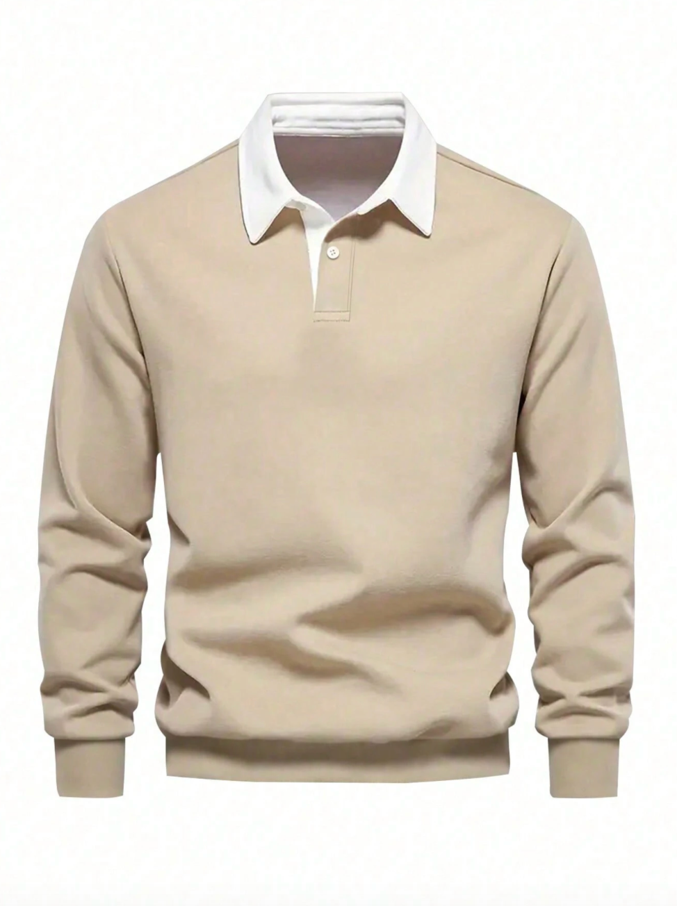 Sweat-shirt polo homme avec design bac couleur