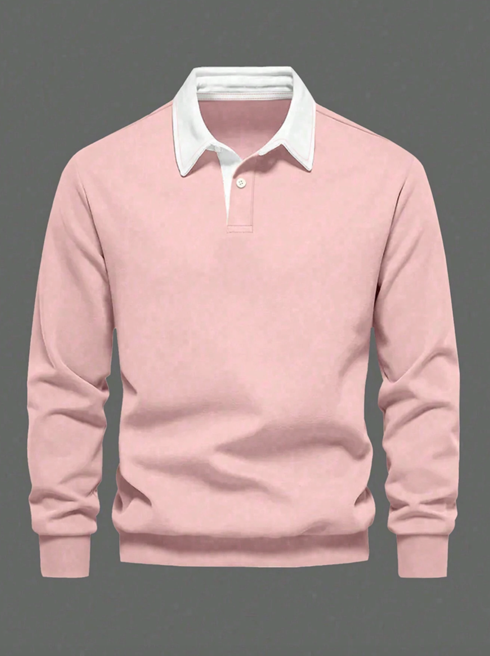 Sweat-shirt polo homme avec design bac couleur