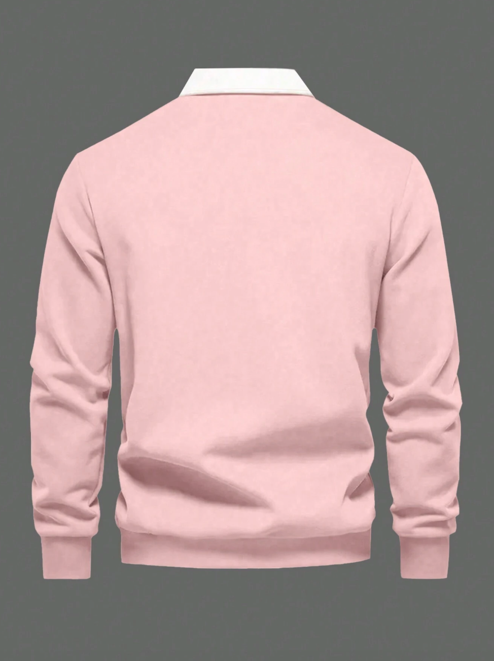 Sweat-shirt polo homme avec design bac couleur