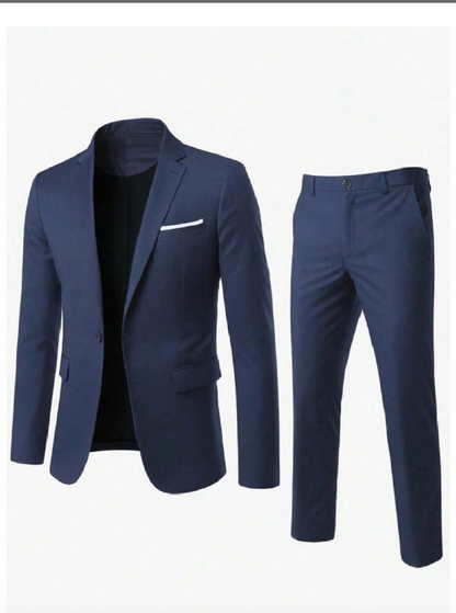 Ensemble élégant costume homme blazer et pantalon