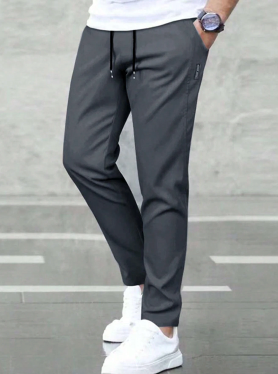 Pantalon élégant homme avec cordon de serrage