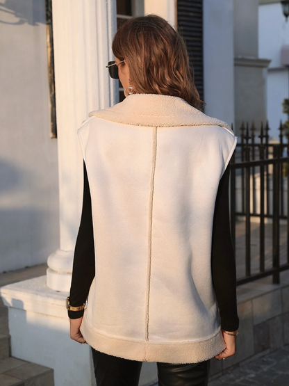 Cappotto gilet con fodera