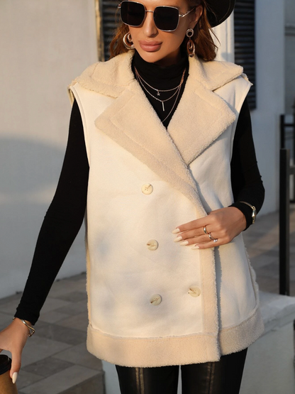 Cappotto gilet con fodera