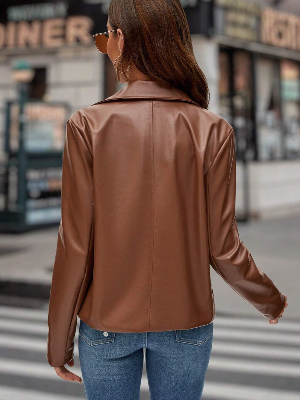 Jacket en simili cuir