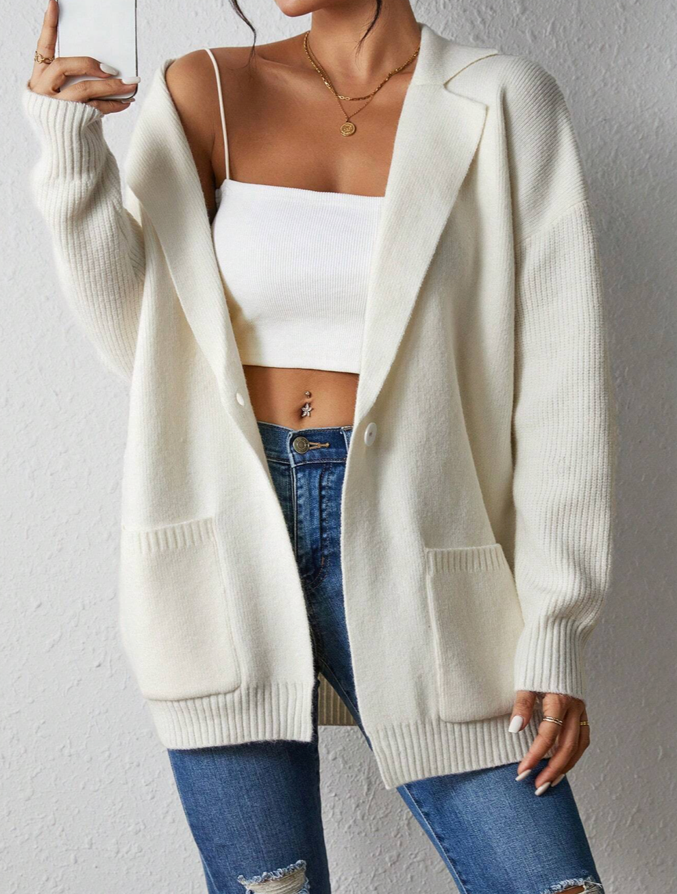 Cardigan avec deux poches