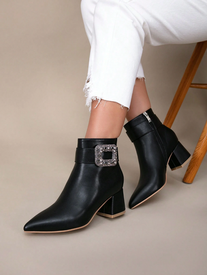 Bottines élégantes avec talon pour femme