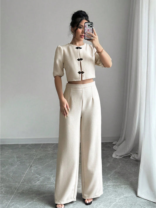 Ensemble top et pantalon élégant