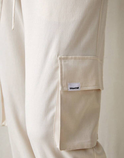 Pantalon décontracté homme avec cordon et chevilles serrées