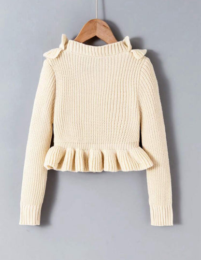 Pull fille avec volants