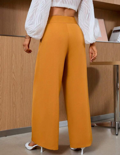 Pantalon élégant avec jambe large