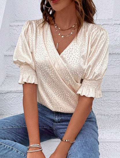 Bluse mit Puffärmeln