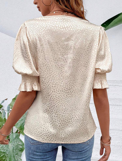 Blouse avec manches bouffantes