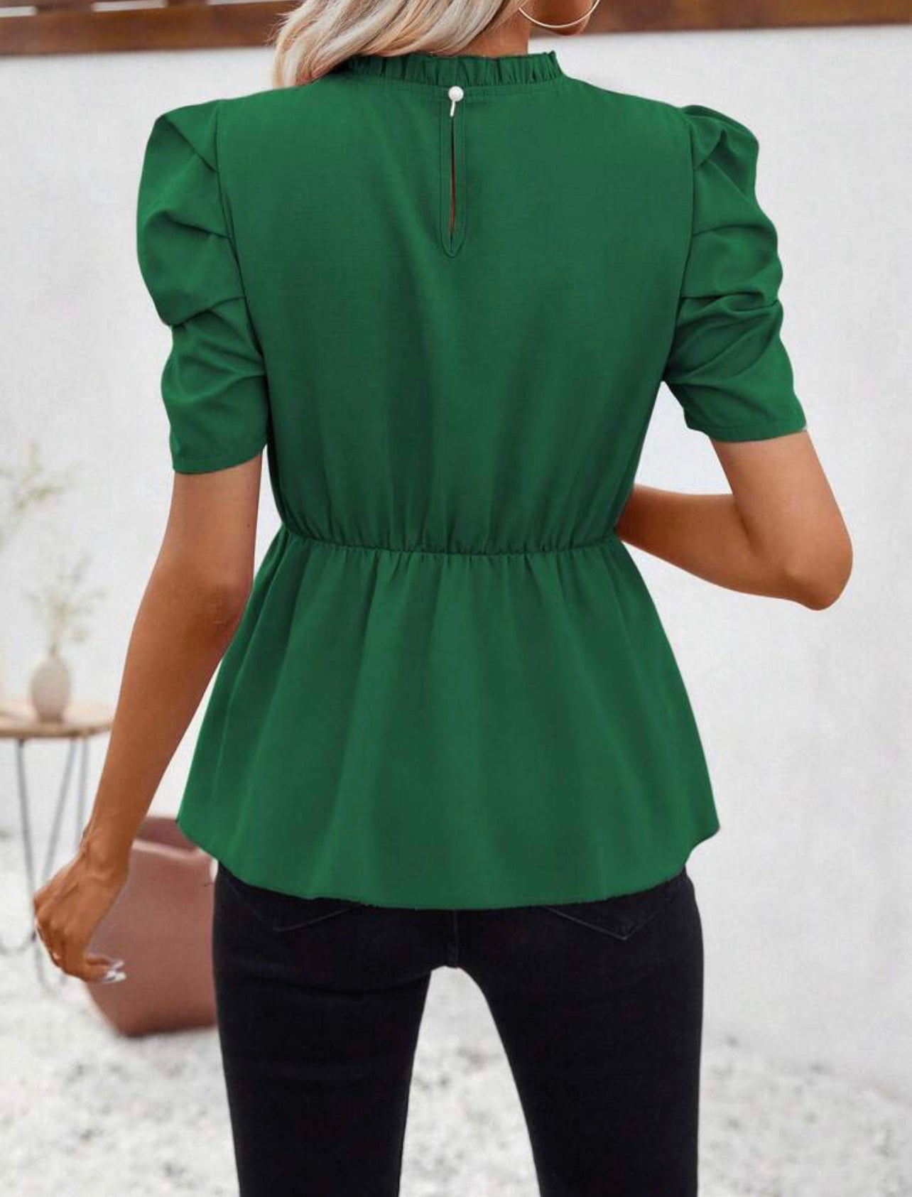 Blouse manches bouffantes