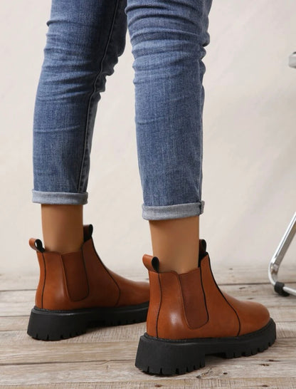 Bottes en simili cuir